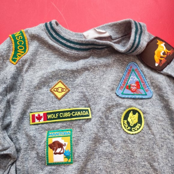 Rare Vintage Wolf Cubs Canada scout uniform Manitoba  Transcona Springfield boys - Picture 3 of 15